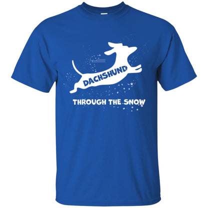 Dachshund Through The Snow T-shirt Royal