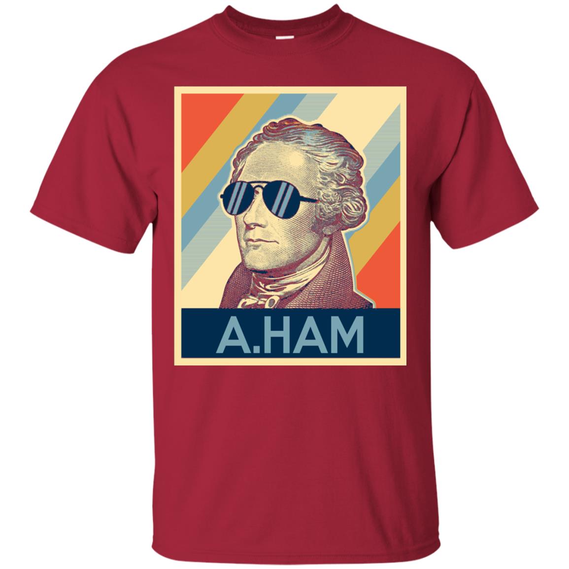 Hamilton Shirt Wearing Sunglasses Cardinal