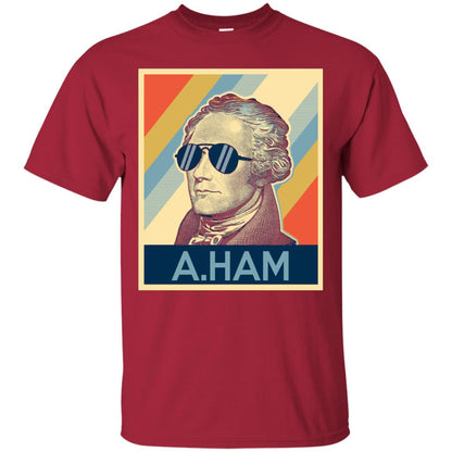 Hamilton Shirt Wearing Sunglasses Cardinal