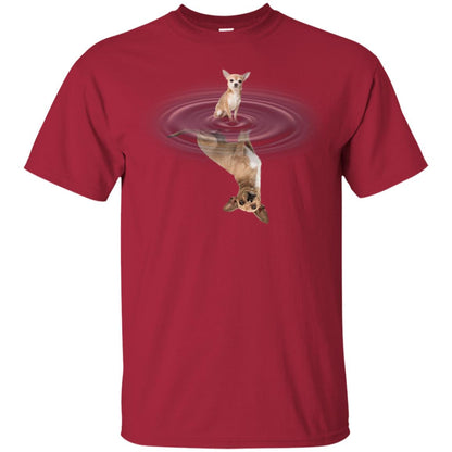 Little Chihuahua And Big Shadow Shirt Cardinal