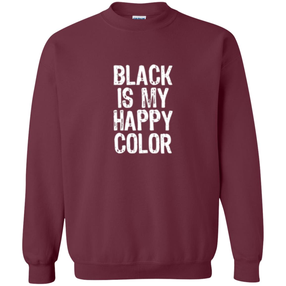 Black Is My Happy Color T-shirt Maroon