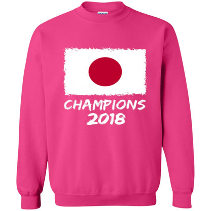 Football Lover T-shirt Japan Champions 2018 T-shirt Heliconia