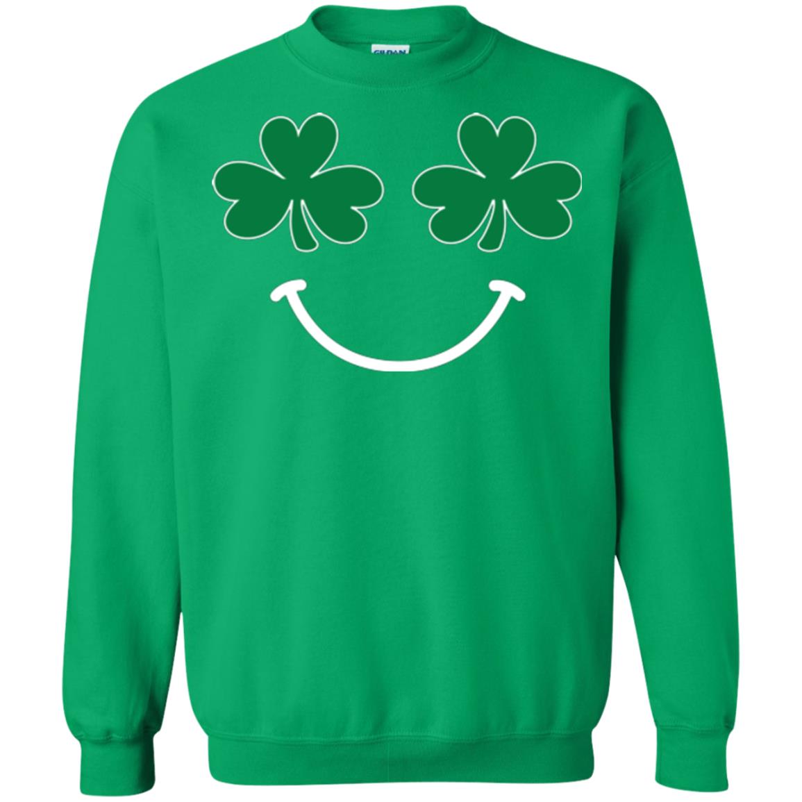 Saint Patrick's Day T-shirt Smiling Shamrocks Irish Green
