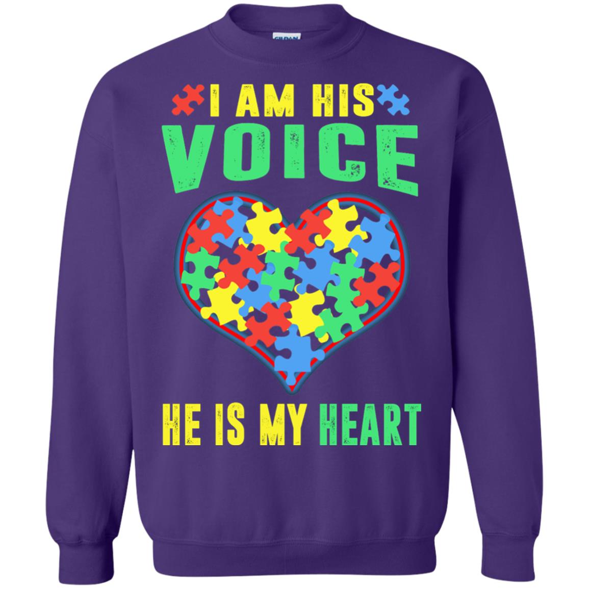 Autism Awareness Shirt He Is My Heart Purple