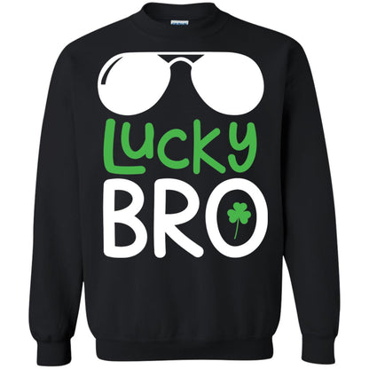 Lucky Bro St. Patrick_s Day T-shirt Black