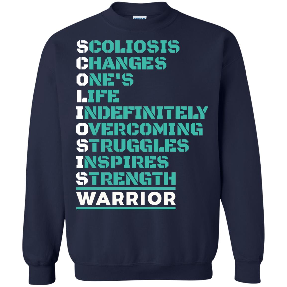 Changes One_s Life Indefinitely Overcoming Struggles Inspires Strength Coliosis Warrior Navy
