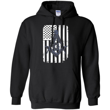 Freemason Usa Flag Logo Freemasonry America T-shirt Black