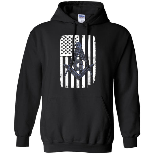 Freemason Usa Flag Logo Freemasonry America T-shirt Black