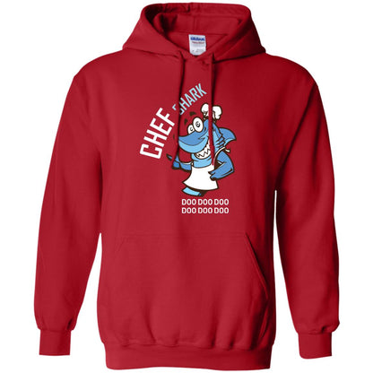 Chef Shark Doo Doo Doo Shirt For Cooker Red