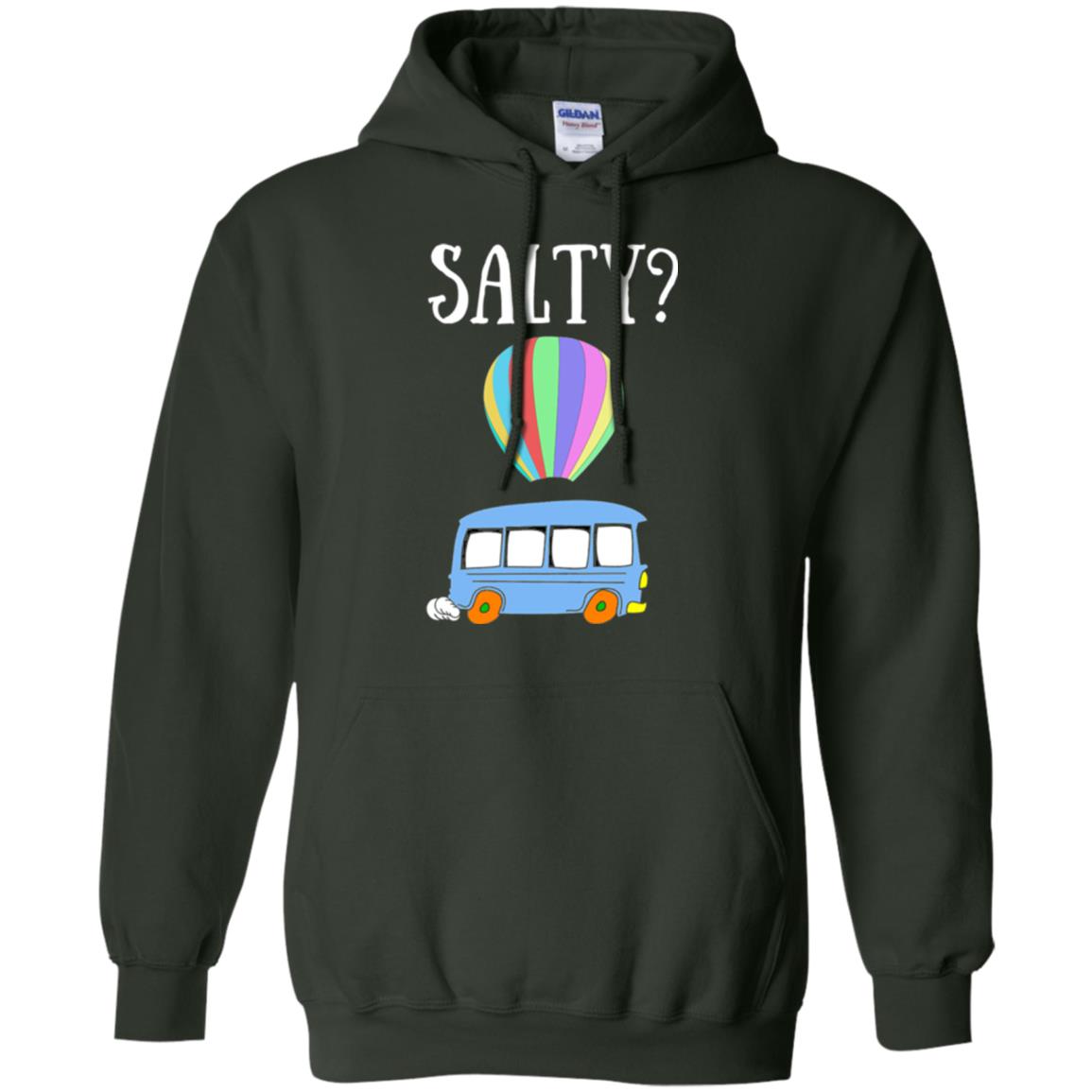 Salty Humorous Parody T-shirt Forest Green