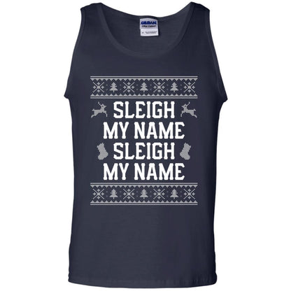 Christmas T-shirt Sleigh My Name Navy