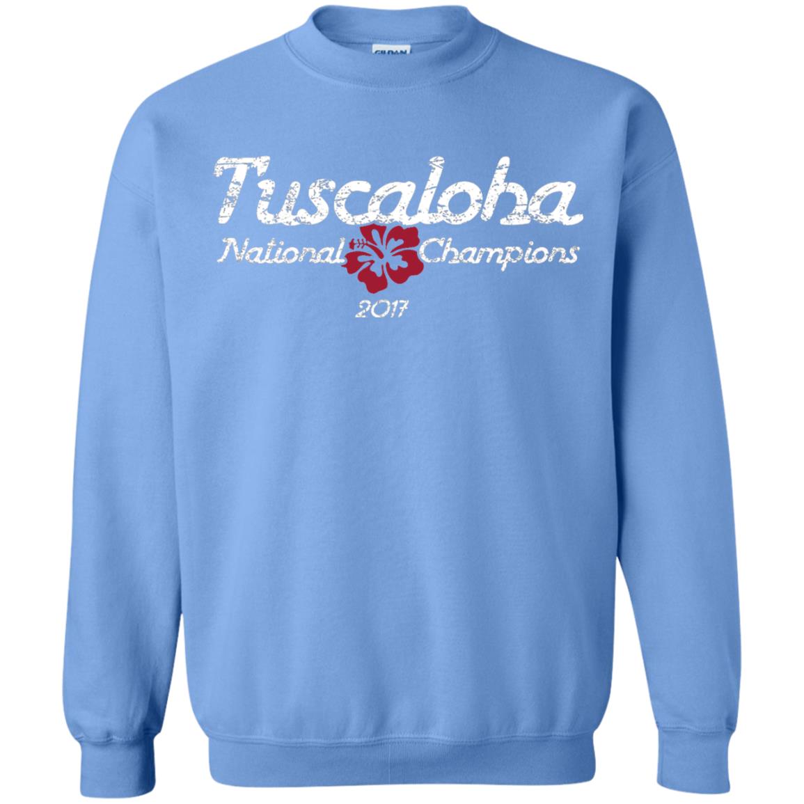 Football T-shirt Alabama Tuscaloha National Champions 2017 Carolina Blue