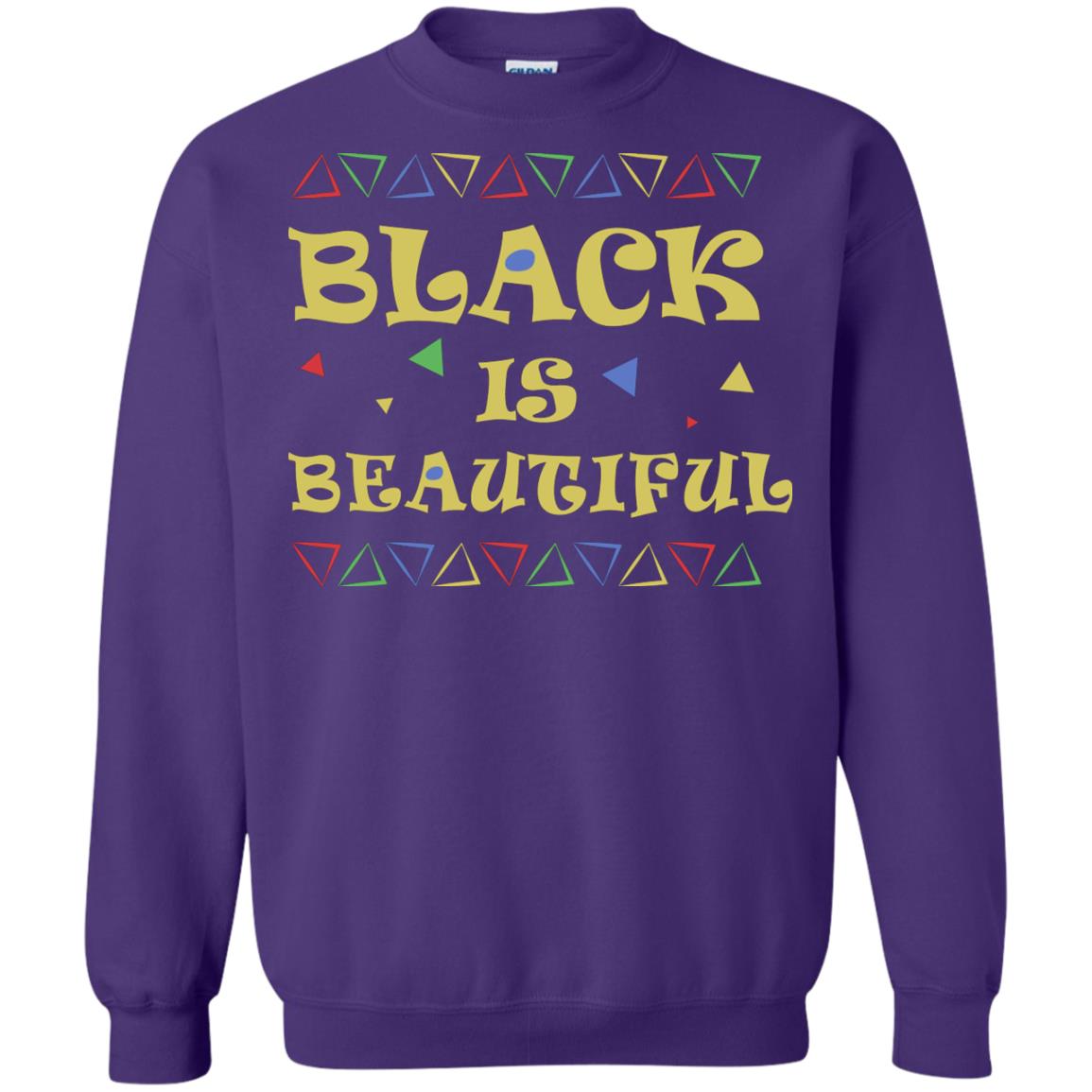 African American T-shirt Black Is Beautiful Purple