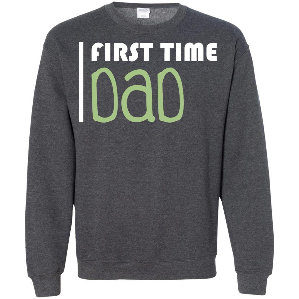 First Time Dad New Dad Shirt Dark Heather