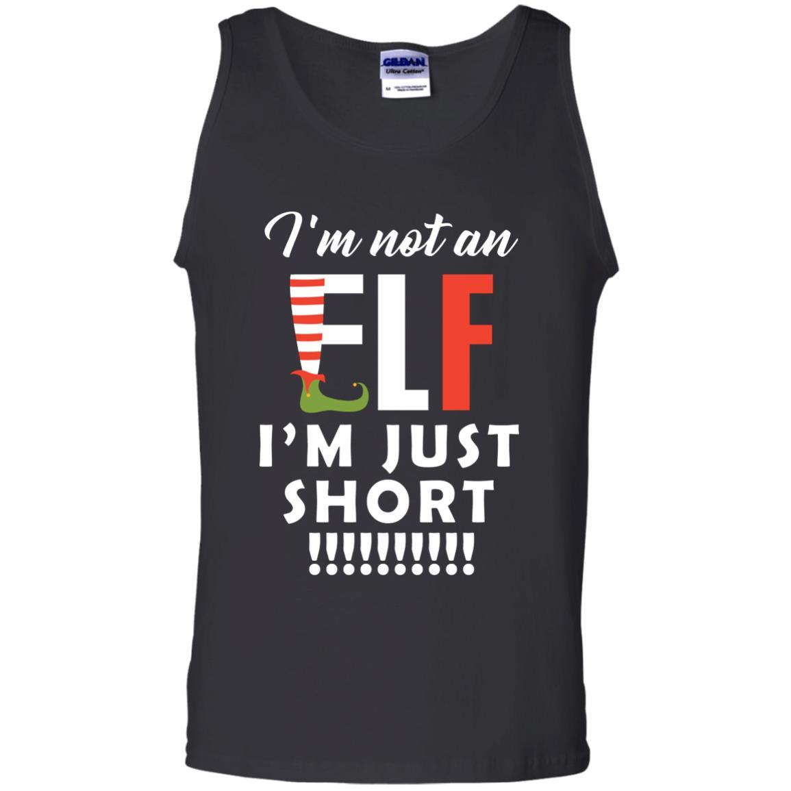 Christmas T-shirt I'm Not An Elf I'm Just Short Black