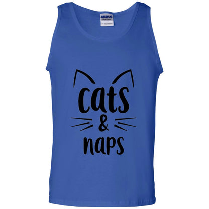 Cats And Naps Lovers T-shirt Royal