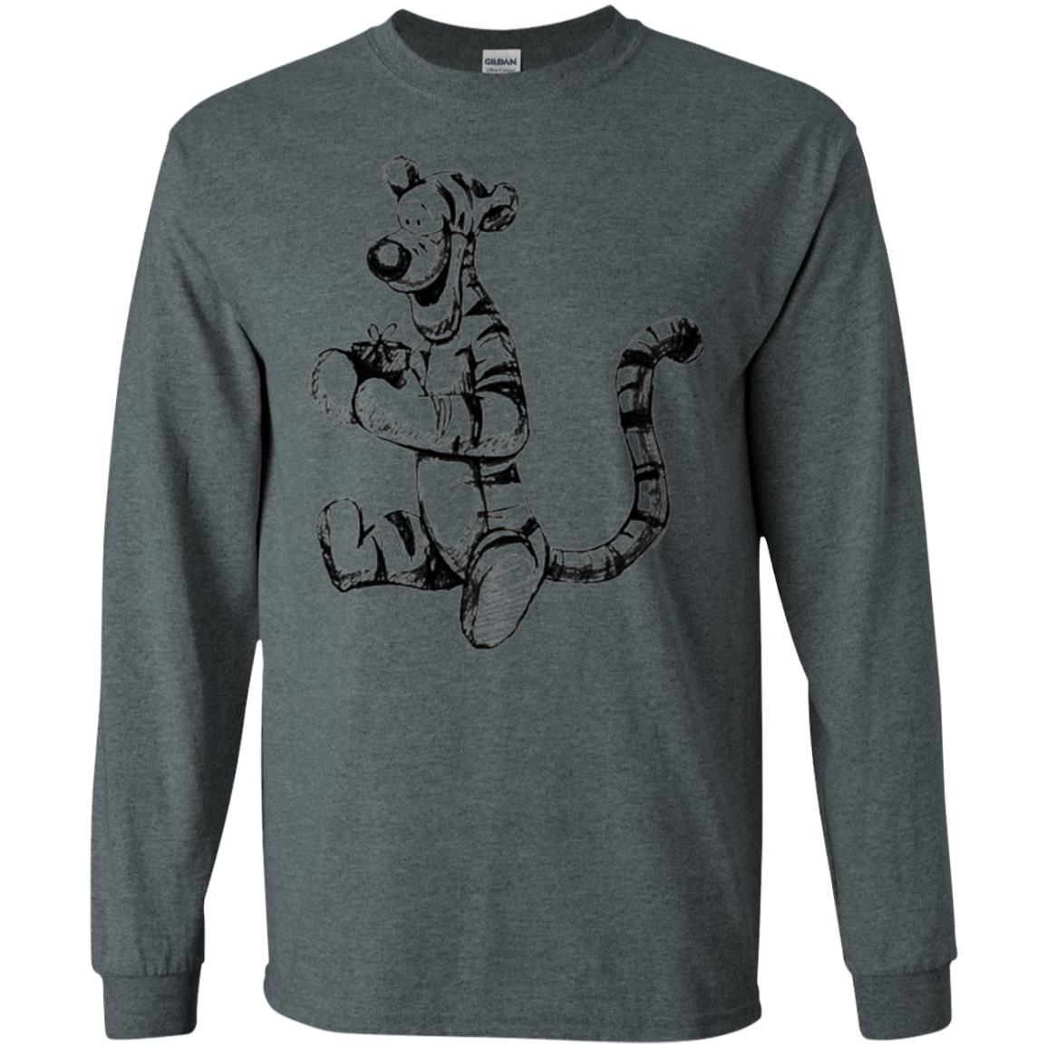 Movie T-shirt Tigger Sketch Dark Heather