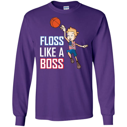 Floss Like A Boss Shirt For Basketball Players Purple