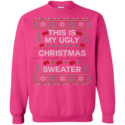 Christmas T-shirt This Is My Ugly Christmas Sweater Heliconia