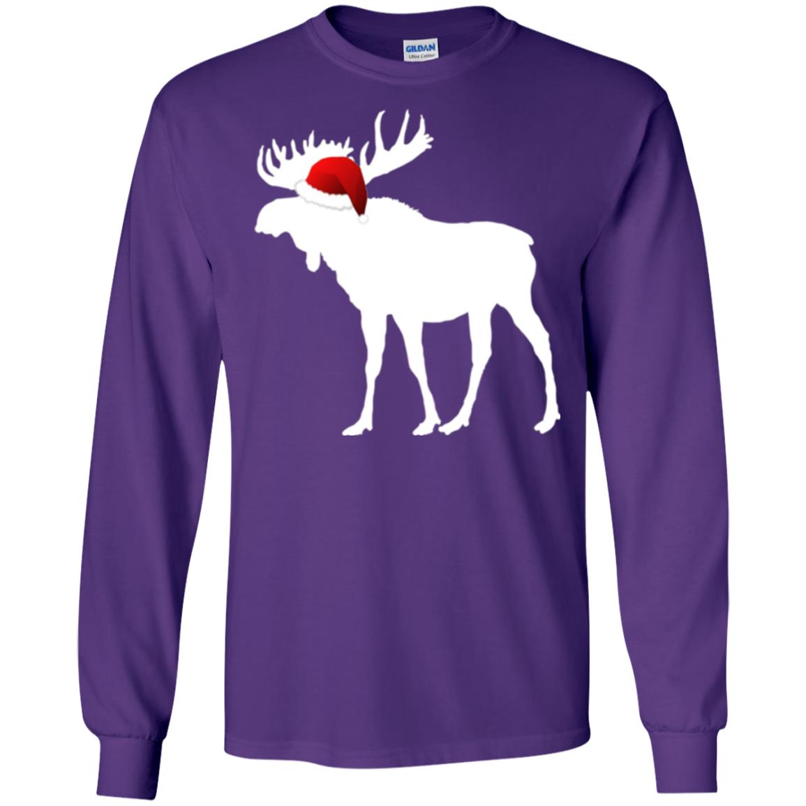Christmas T-shirt Reindeer Purple
