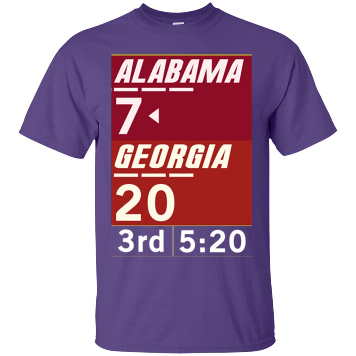 Football Lover T-shirt Alabama 26-23 Comeback Win 2-sided Purple