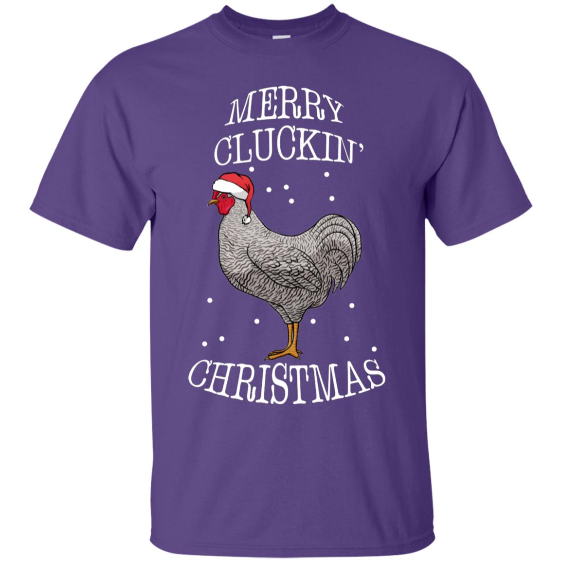 Merry Clucking Christmas Gift 2018 Shirt Purple