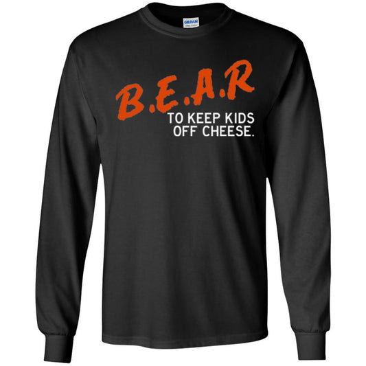 Chicago Football T-shirt B.e.a.r. To Keep Kids Off Cheese Black