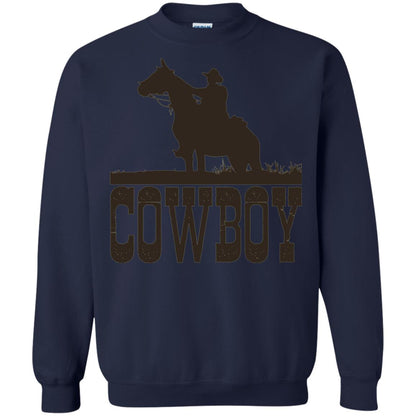 Horse Rider Western Cowboy T-shirt Navy