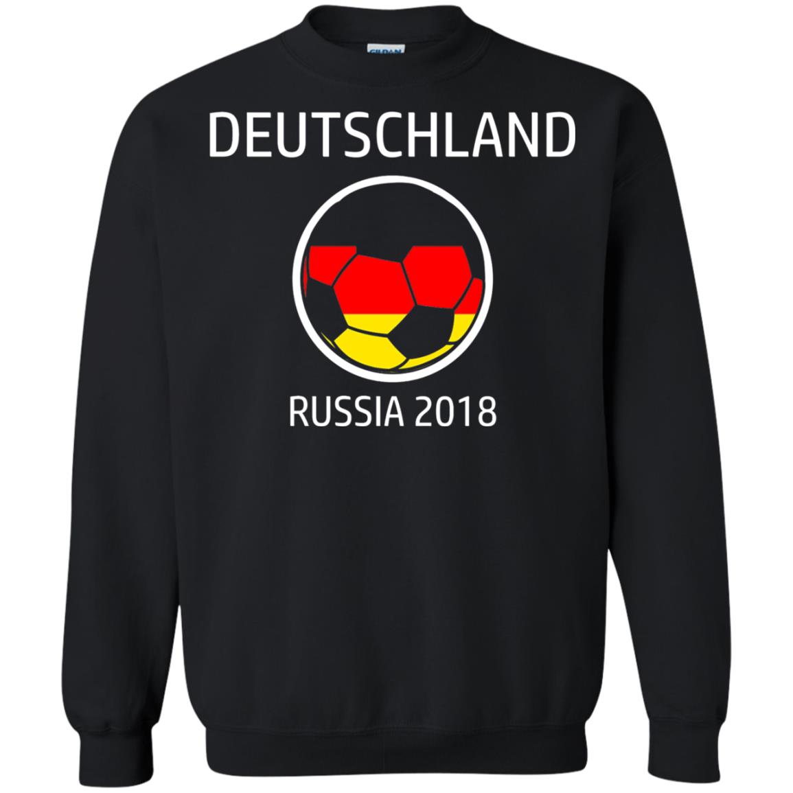 Deutschland Team Russia 2018 Soccer Fan T-shirt Black