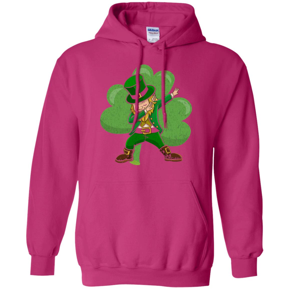 Funny Dabbing Leprechaun Shirt St Patricks Day T-shirt Heliconia