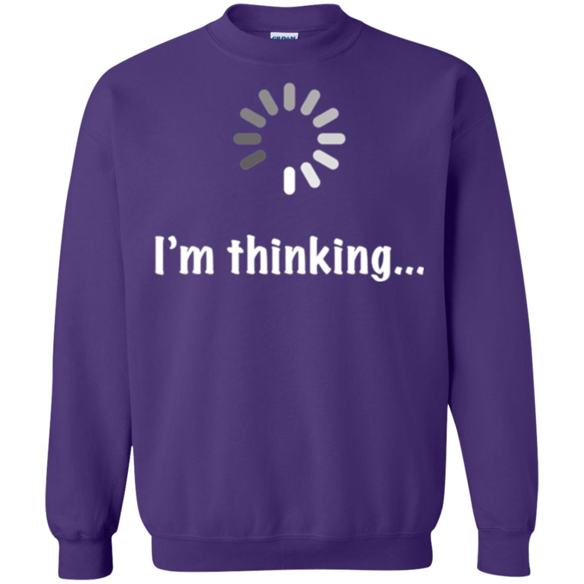 Funny T-shirt I_m Thinking Purple