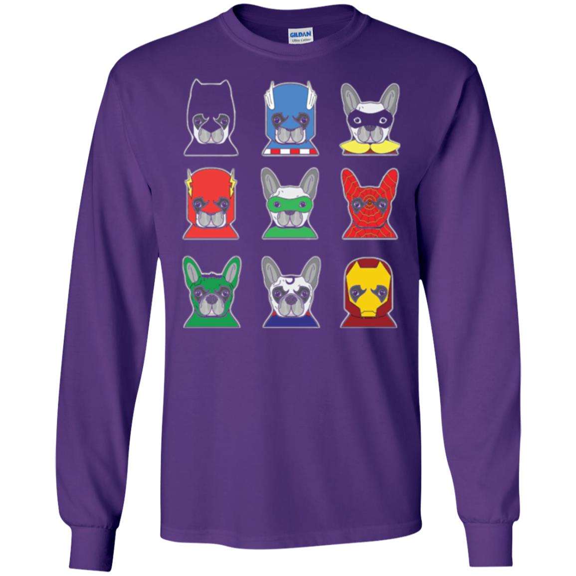 Dog Lover T Shirt Bulldog Bulldogs Heroes Purple