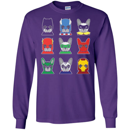 Dog Lover T Shirt Bulldog Bulldogs Heroes Purple