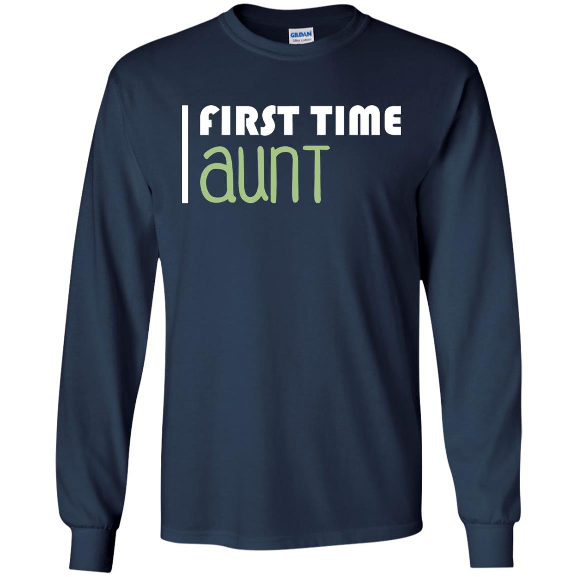 First Time Aunt New Auntie Shirt Navy