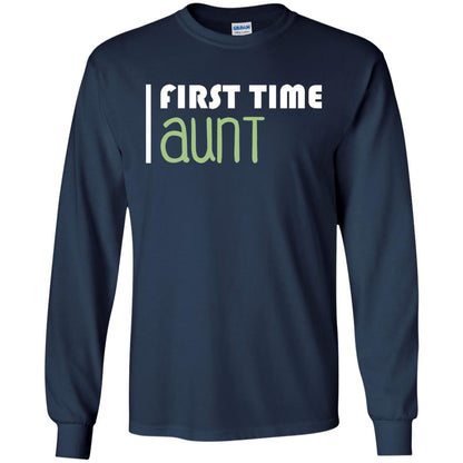 First Time Aunt New Auntie Shirt Navy