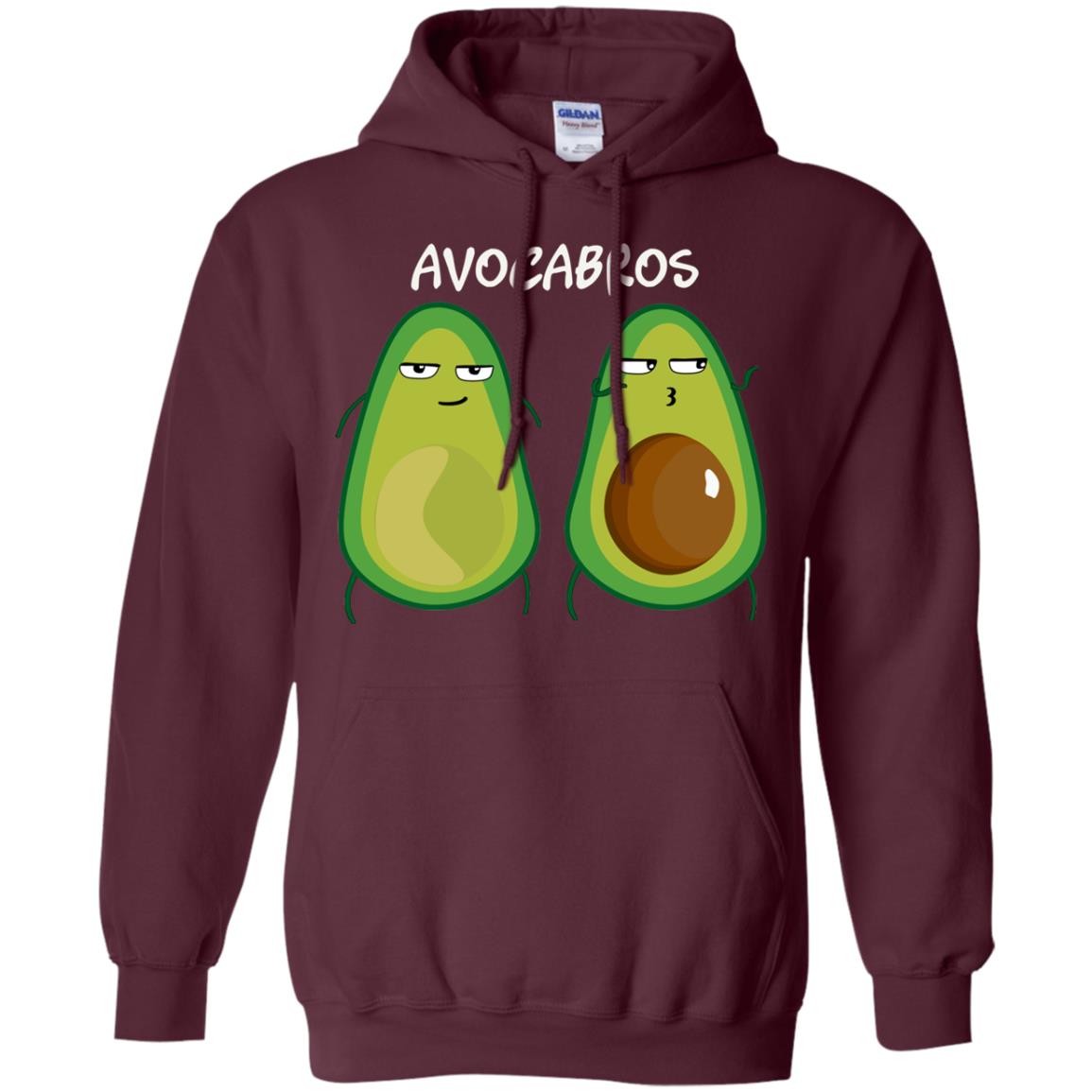 Funny Avocado T-shirt For Bros And Vegans Maroon
