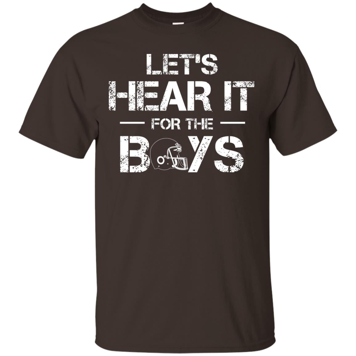 Let_s Hear It For The Boys Football Shirt Dark Chocolate