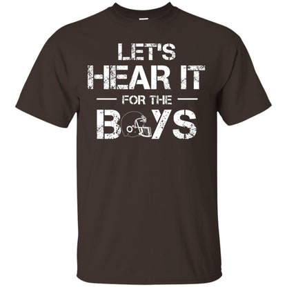 Let_s Hear It For The Boys Football Shirt Dark Chocolate