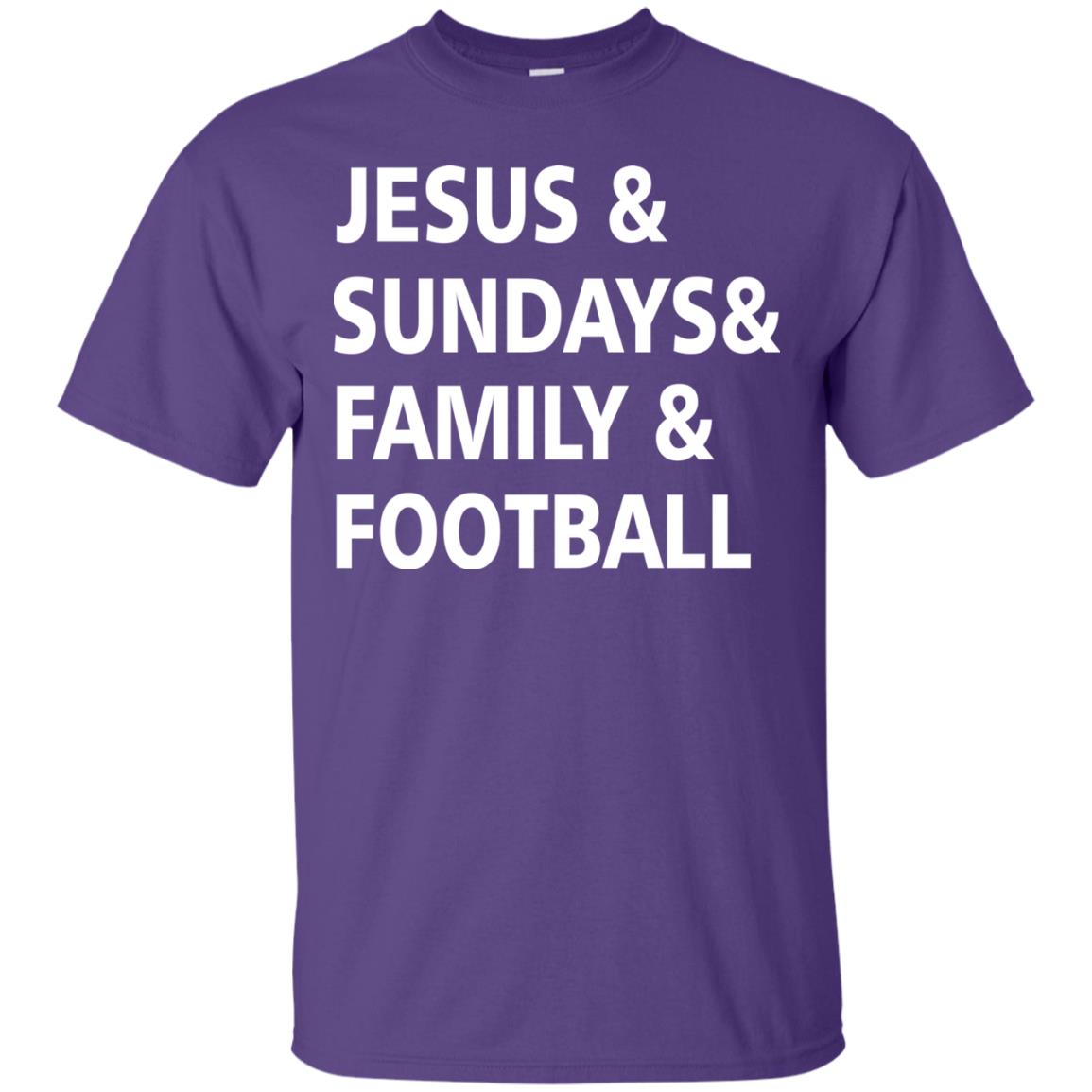 Jesus Sundays Family Football Shirt Purple