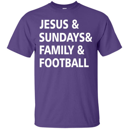 Jesus Sundays Family Football Shirt Purple