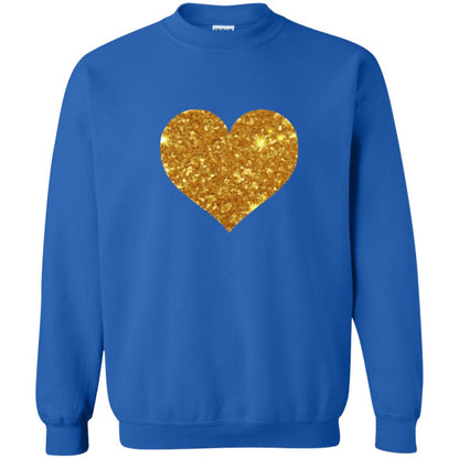 Valentine_s Day T-shirt Gold Heart Royal