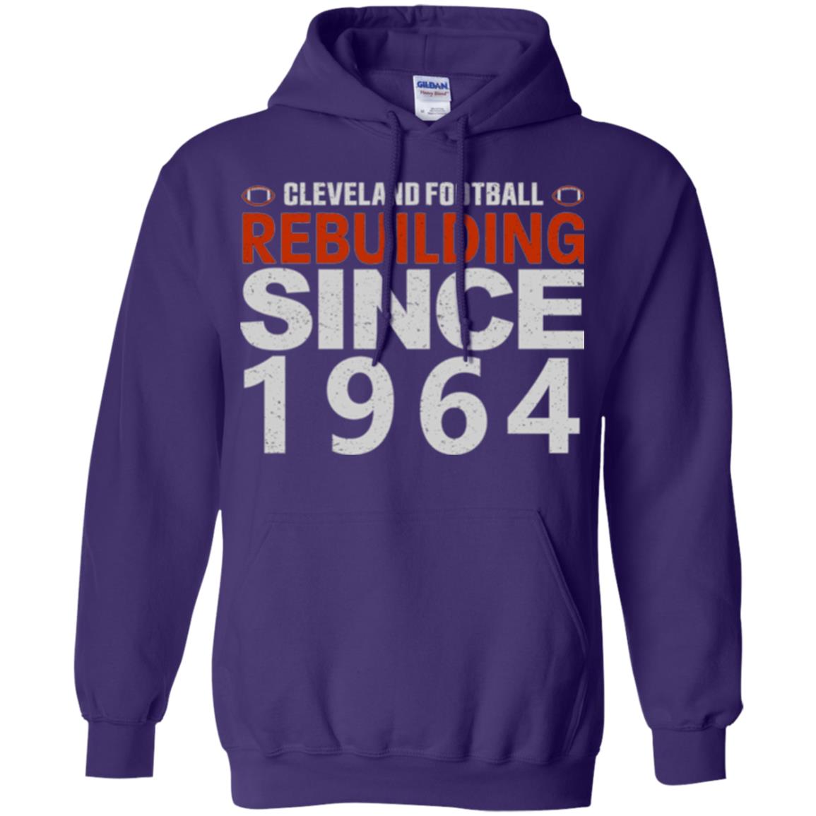 Football T-shirt Cleveland Football Rebuilding Since 1964 Purple