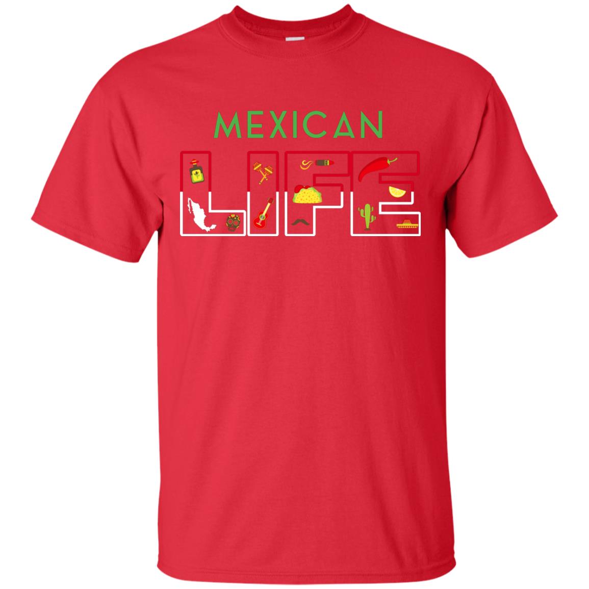 Mexican Life Cinco De Mayo T-shirt Red