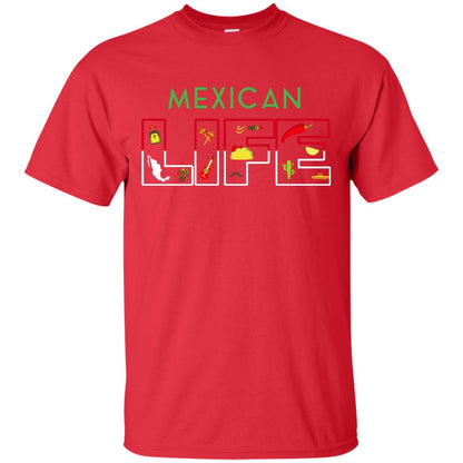 Mexican Life Cinco De Mayo T-shirt Red