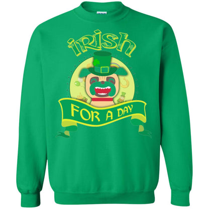 Saint Patrick_s Day T-shirt Amazing I_m Irish Pug Irish Green