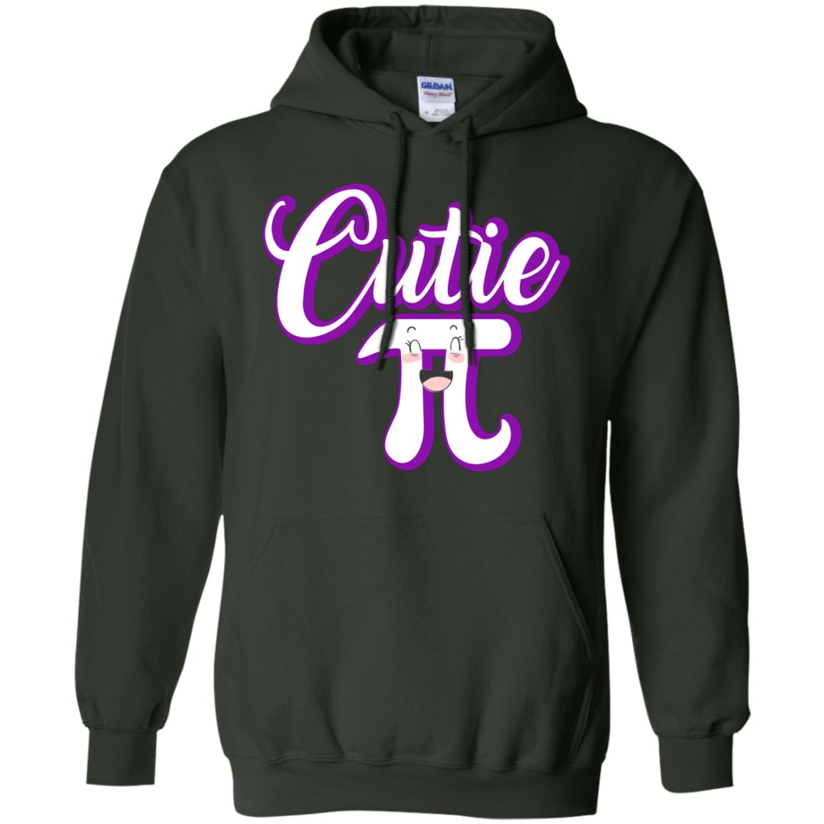 Cutie Pi Math Teacher T-shirt Forest Green