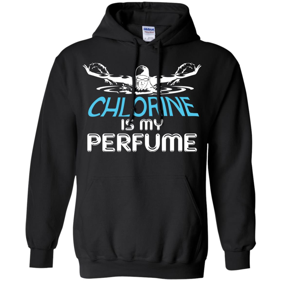 Swimmer T-shirt Chlorine Is My Perfume Black