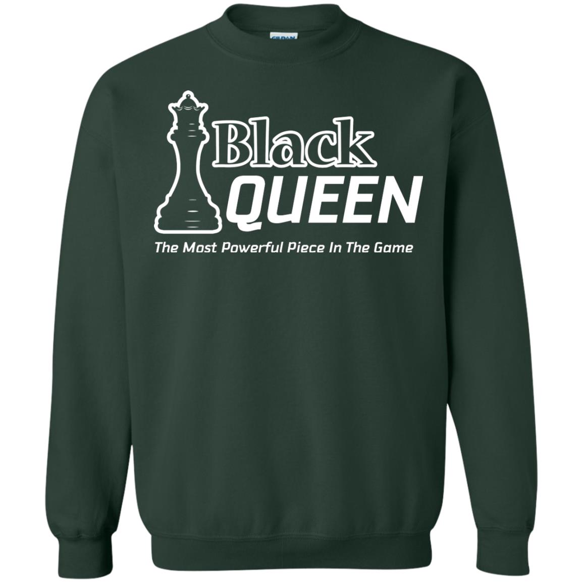 Black Queen Proud Black Woman African American T-shirt Forest Green