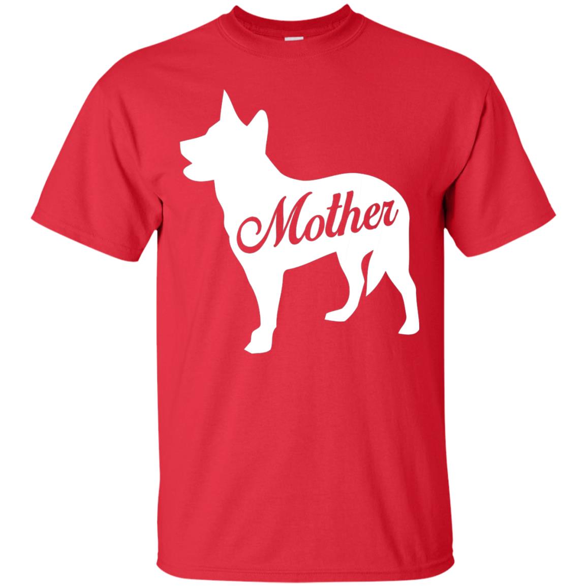 American Cattle Dog Mom T-shirt Red