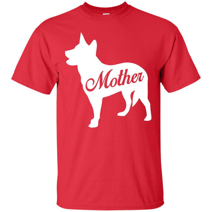 American Cattle Dog Mom T-shirt Red